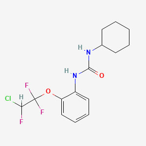 molecular formula C15H18ClF3N2O2 B5143860 N-[2-(2-chloro-1,1,2-trifluoroethoxy)phenyl]-N'-cyclohexylurea 