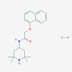 molecular formula C21H29ClN2O2 B5143875 2-(1-naphthyloxy)-N-(2,2,6,6-tetramethyl-4-piperidinyl)acetamide hydrochloride 