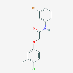 molecular formula C15H13BrClNO2 B5143897 N-(3-bromophenyl)-2-(4-chloro-3-methylphenoxy)acetamide 
