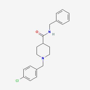 molecular formula C20H23ClN2O B5143927 N-benzyl-1-(4-chlorobenzyl)-4-piperidinecarboxamide 