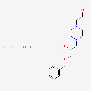 molecular formula C16H28Cl2N2O3 B5143996 1-(benzyloxy)-3-[4-(2-hydroxyethyl)-1-piperazinyl]-2-propanol dihydrochloride 