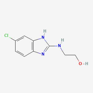 molecular formula C9H10ClN3O B5144038 2-[(5-chloro-1H-benzimidazol-2-yl)amino]ethanol 