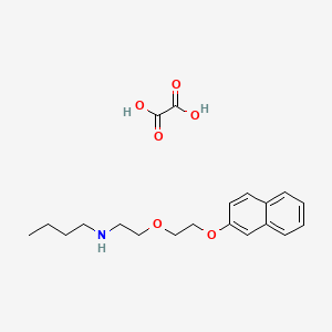molecular formula C20H27NO6 B5144087 N-{2-[2-(2-naphthyloxy)ethoxy]ethyl}-1-butanamine oxalate 