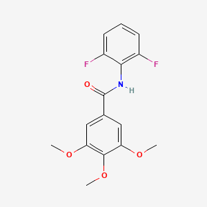 molecular formula C16H15F2NO4 B5144095 N-(2,6-difluorophenyl)-3,4,5-trimethoxybenzamide 