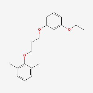molecular formula C19H24O3 B5144113 2-[3-(3-ethoxyphenoxy)propoxy]-1,3-dimethylbenzene 