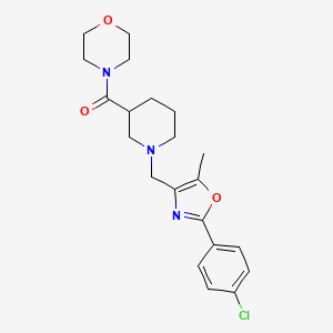 molecular formula C21H26ClN3O3 B5144115 4-[(1-{[2-(4-chlorophenyl)-5-methyl-1,3-oxazol-4-yl]methyl}-3-piperidinyl)carbonyl]morpholine 