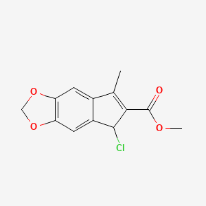 molecular formula C13H11ClO4 B5144176 methyl 5-chloro-7-methyl-5H-indeno[5,6-d][1,3]dioxole-6-carboxylate 