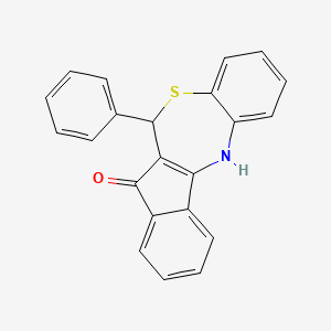 molecular formula C22H15NOS B5144222 6-phenyl-6H-benzo[b]indeno[1,2-e][1,4]thiazepin-5-ol 