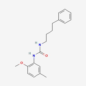 molecular formula C19H24N2O2 B5144258 N-(2-methoxy-5-methylphenyl)-N'-(4-phenylbutyl)urea 
