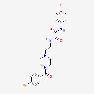 molecular formula C21H22BrFN4O3 B5144274 N-{2-[4-(4-bromobenzoyl)-1-piperazinyl]ethyl}-N'-(4-fluorophenyl)ethanediamide 