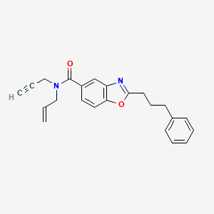 molecular formula C23H22N2O2 B5144340 N-allyl-2-(3-phenylpropyl)-N-2-propyn-1-yl-1,3-benzoxazole-5-carboxamide 