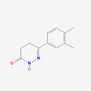 molecular formula C12H14N2O B514446 6-(3,4-dimethylphenyl)-4,5-dihydro-3(2H)-pyridazinone CAS No. 4869-36-7