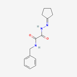 molecular formula C14H17N3O2 B5144466 N-benzyl-2-(2-cyclopentylidenehydrazino)-2-oxoacetamide 
