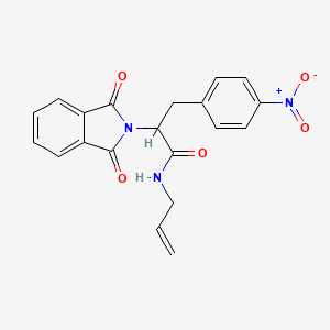 molecular formula C20H17N3O5 B5144479 N-allyl-2-(1,3-dioxo-1,3-dihydro-2H-isoindol-2-yl)-3-(4-nitrophenyl)propanamide 