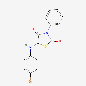 5-[(4-bromophenyl)amino]-3-phenyl-1,3-thiazolidine-2,4-dione