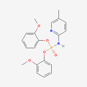 molecular formula C20H21N2O5P B5144561 bis(2-methoxyphenyl) (5-methyl-2-pyridinyl)amidophosphate 