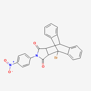 1-bromo-17-(4-nitrophenyl)-17-azapentacyclo[6.6.5.0~2,7~.0~9,14~.0~15,19~]nonadeca-2,4,6,9,11,13-hexaene-16,18-dione