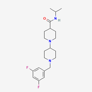 molecular formula C21H31F2N3O B5144587 1'-(3,5-difluorobenzyl)-N-isopropyl-1,4'-bipiperidine-4-carboxamide 