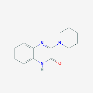 molecular formula C13H15N3O B514463 3-(piperidin-1-yl)quinoxalin-2(1H)-one CAS No. 91959-23-8