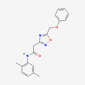molecular formula C19H19N3O3 B5144664 N-(2,5-dimethylphenyl)-2-[5-(phenoxymethyl)-1,2,4-oxadiazol-3-yl]acetamide 