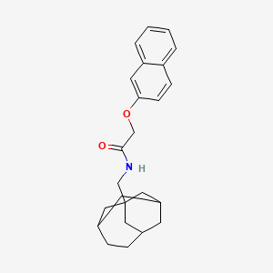 molecular formula C24H29NO2 B5144727 2-(2-naphthyloxy)-N-(tricyclo[4.3.1.1~3,8~]undec-1-ylmethyl)acetamide 