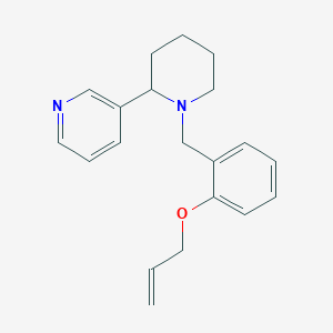 molecular formula C20H24N2O B5144743 3-{1-[2-(allyloxy)benzyl]-2-piperidinyl}pyridine 