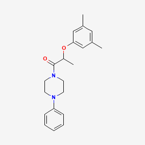 molecular formula C21H26N2O2 B5144788 1-[2-(3,5-dimethylphenoxy)propanoyl]-4-phenylpiperazine 