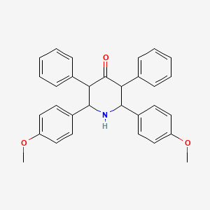 molecular formula C31H29NO3 B5144804 2,6-bis(4-methoxyphenyl)-3,5-diphenyl-4-piperidinone 