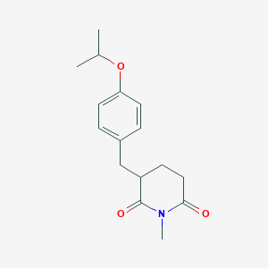 molecular formula C16H21NO3 B5144827 3-(4-isopropoxybenzyl)-1-methyl-2,6-piperidinedione 