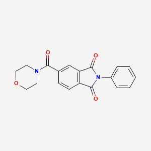 molecular formula C19H16N2O4 B5144849 5-(4-morpholinylcarbonyl)-2-phenyl-1H-isoindole-1,3(2H)-dione 