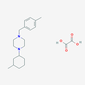 molecular formula C21H32N2O4 B5144892 1-(4-methylbenzyl)-4-(3-methylcyclohexyl)piperazine oxalate 