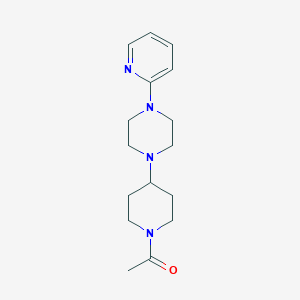 molecular formula C16H24N4O B5144965 1-(1-acetyl-4-piperidinyl)-4-(2-pyridinyl)piperazine 