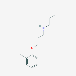 molecular formula C14H23NO B5144994 N-[3-(2-methylphenoxy)propyl]-1-butanamine 