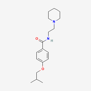 molecular formula C18H28N2O2 B5145000 4-isobutoxy-N-[2-(1-piperidinyl)ethyl]benzamide 
