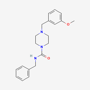 molecular formula C20H25N3O2 B5145173 N-benzyl-4-(3-methoxybenzyl)-1-piperazinecarboxamide 