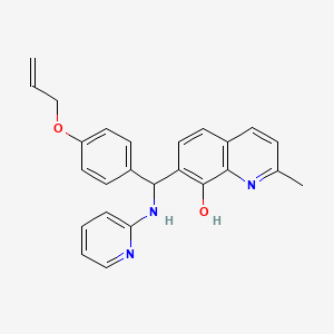 molecular formula C25H23N3O2 B5145227 7-[[4-(allyloxy)phenyl](2-pyridinylamino)methyl]-2-methyl-8-quinolinol 