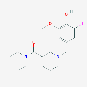 N,N-diethyl-1-(4-hydroxy-3-iodo-5-methoxybenzyl)-3-piperidinecarboxamide