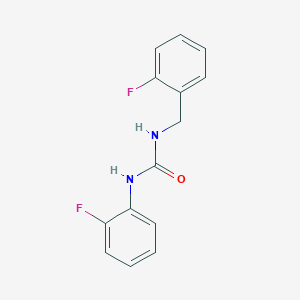 molecular formula C14H12F2N2O B5145246 N-(2-fluorobenzyl)-N'-(2-fluorophenyl)urea 