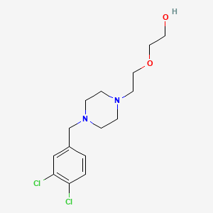 molecular formula C15H22Cl2N2O2 B5145258 2-{2-[4-(3,4-dichlorobenzyl)-1-piperazinyl]ethoxy}ethanol 