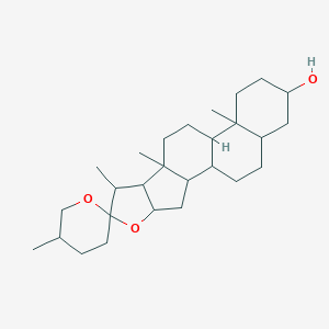 molecular formula C₂₇H₄₄O₃ B051453 虎皮楠皂苷元 CAS No. 77-60-1