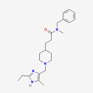 N-benzyl-3-{1-[(2-ethyl-4-methyl-1H-imidazol-5-yl)methyl]-4-piperidinyl}-N-methylpropanamide