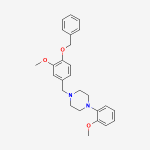 molecular formula C26H30N2O3 B5145380 1-[4-(benzyloxy)-3-methoxybenzyl]-4-(2-methoxyphenyl)piperazine 