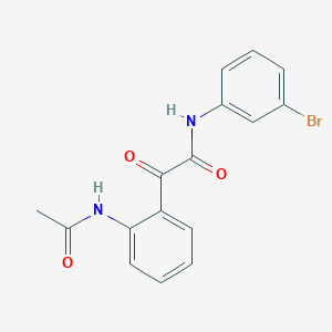 2-[2-(acetylamino)phenyl]-N-(3-bromophenyl)-2-oxoacetamide