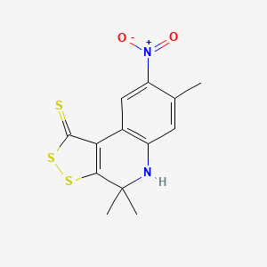 4,4,7-trimethyl-8-nitro-4,5-dihydro-1H-[1,2]dithiolo[3,4-c]quinoline-1-thione