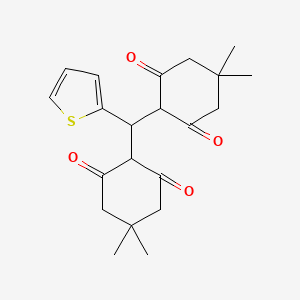 molecular formula C21H26O4S B5145440 2,2'-(2-thienylmethylene)bis(5,5-dimethyl-1,3-cyclohexanedione) CAS No. 144236-93-1