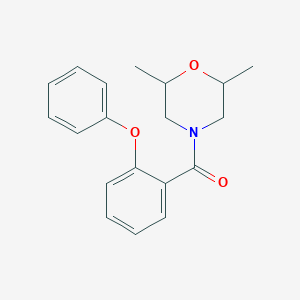 molecular formula C19H21NO3 B5145451 2,6-dimethyl-4-(2-phenoxybenzoyl)morpholine 