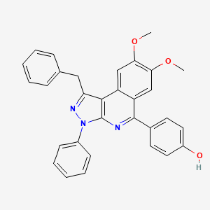4-(1-benzyl-7,8-dimethoxy-3-phenyl-3H-pyrazolo[3,4-c]isoquinolin-5-yl)phenol