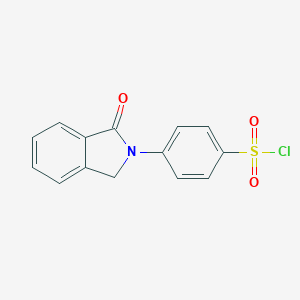 molecular formula C14H10ClNO3S B051455 4-(3-氧代-1H-吲哚-2-基)苯磺酰氯 CAS No. 114341-14-9