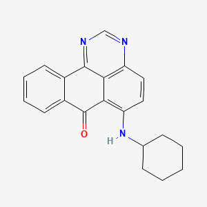 molecular formula C21H19N3O B5145551 6-(cyclohexylamino)-7H-benzo[e]perimidin-7-one CAS No. 162658-41-5