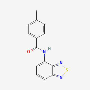 molecular formula C14H11N3OS B5145561 N-2,1,3-benzothiadiazol-4-yl-4-methylbenzamide 